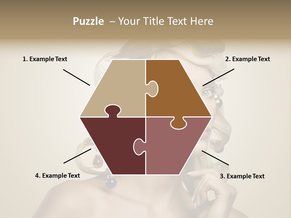 Christmas Tree Hair PowerPoint Template