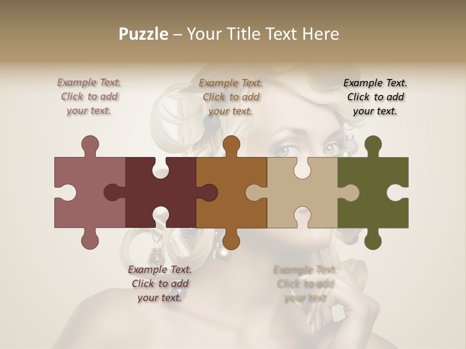 Christmas Tree Hair PowerPoint Template