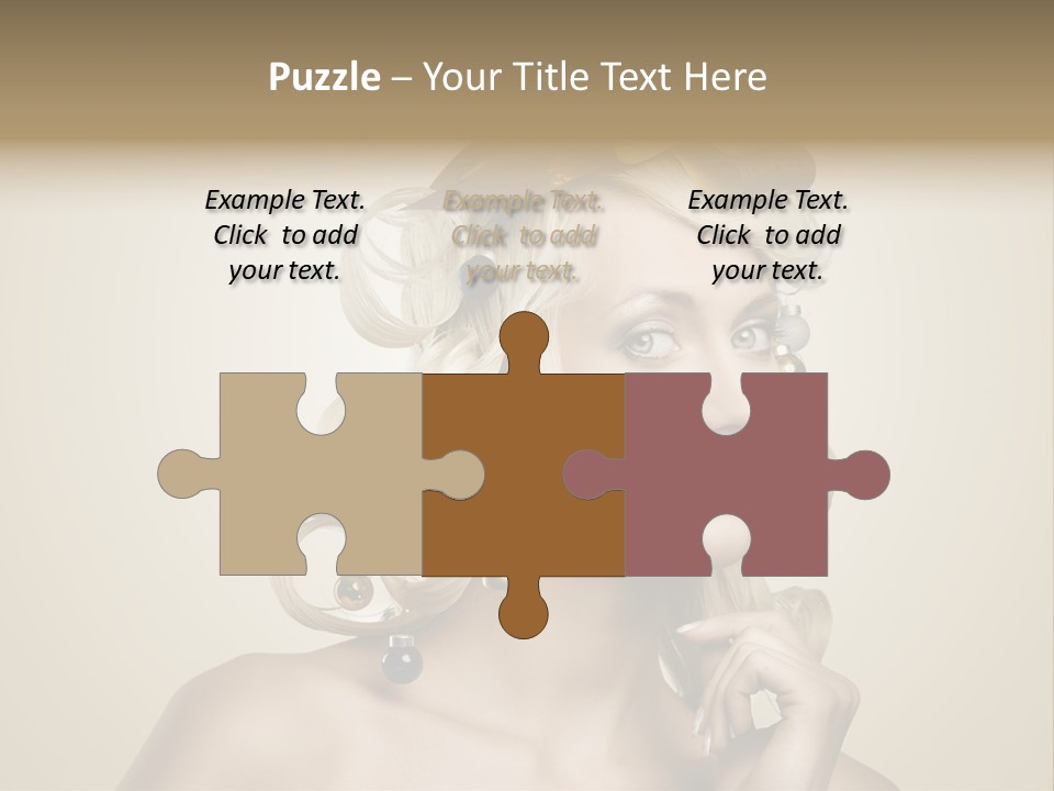 Christmas Tree Hair PowerPoint Template