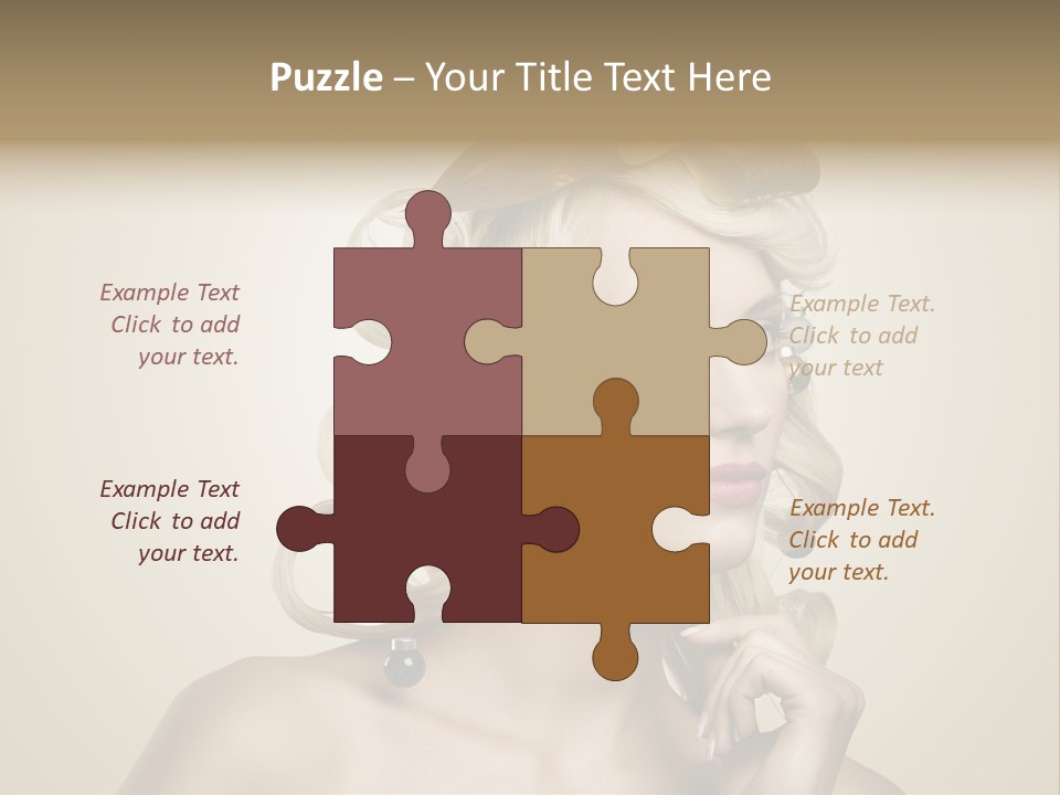 Christmas Tree Hair PowerPoint Template