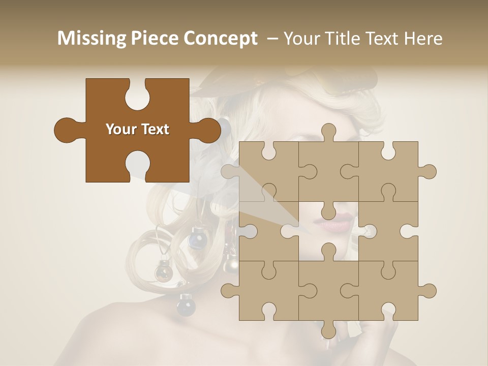 Christmas Tree Hair PowerPoint Template