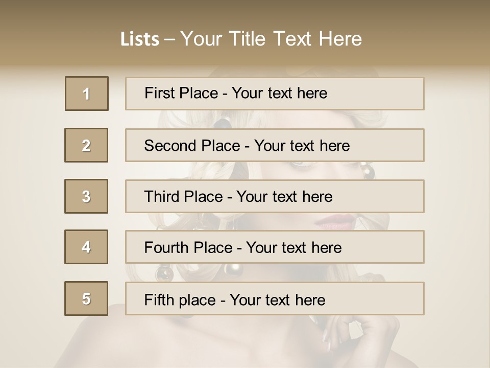 Christmas Tree Hair PowerPoint Template