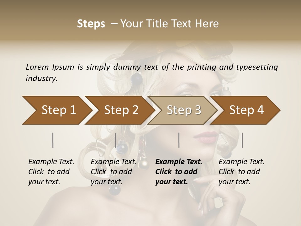 Christmas Tree Hair PowerPoint Template