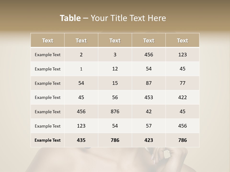 Christmas Tree Hair PowerPoint Template