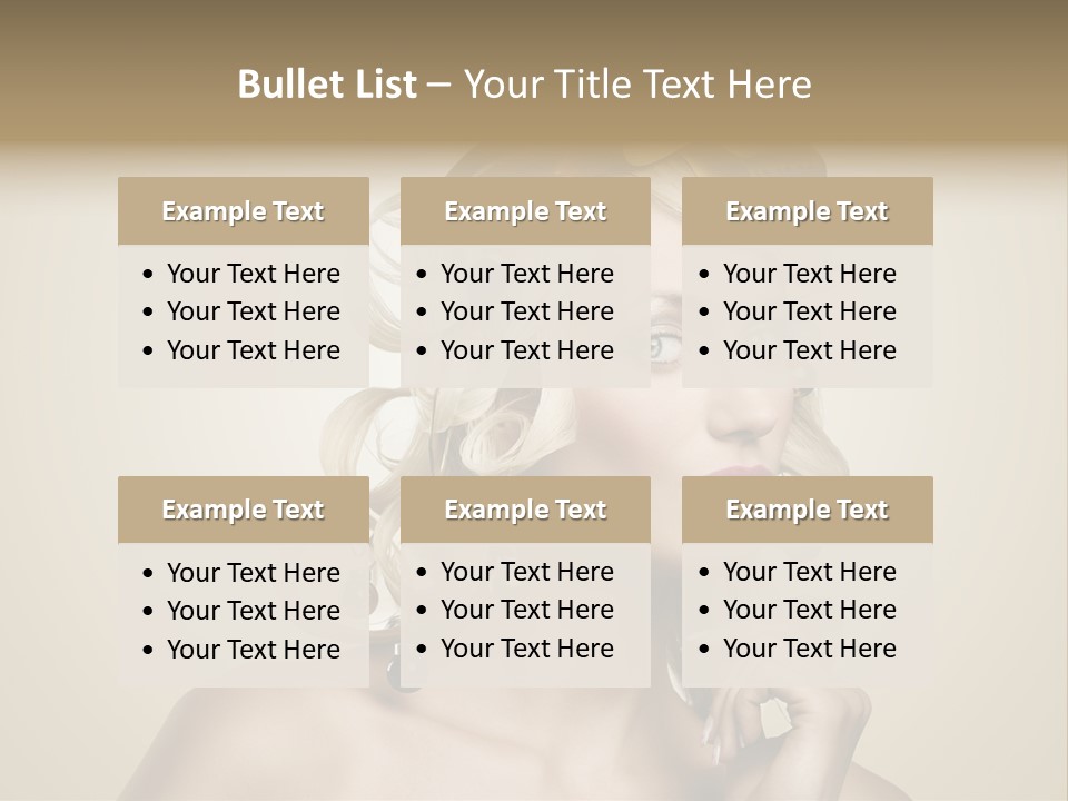 Christmas Tree Hair PowerPoint Template