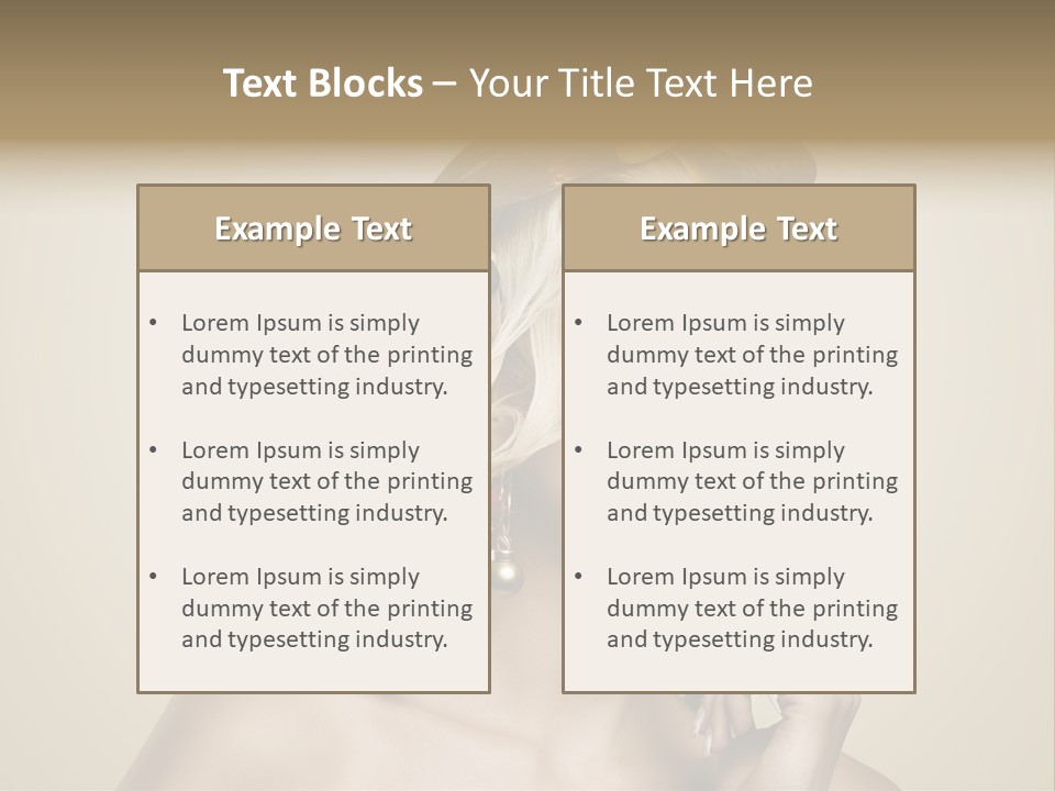 Christmas Tree Hair PowerPoint Template
