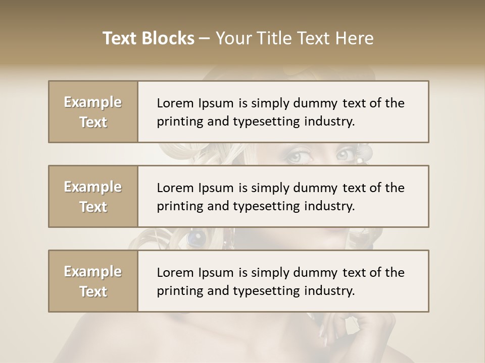 Christmas Tree Hair PowerPoint Template