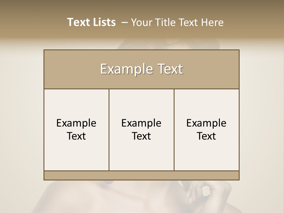 Christmas Tree Hair PowerPoint Template