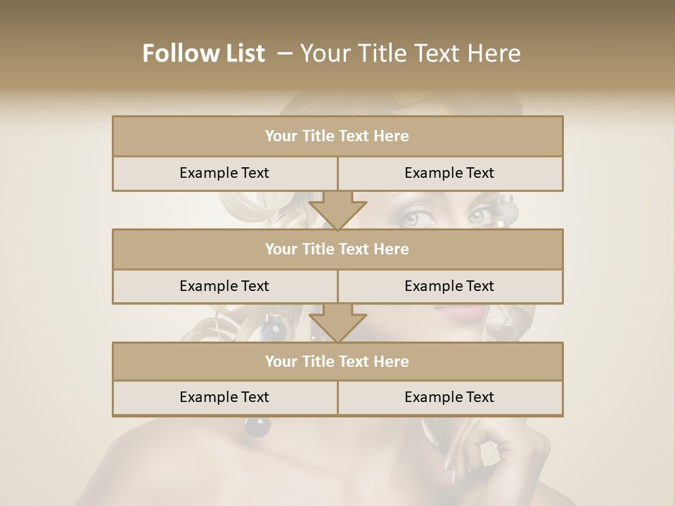 Christmas Tree Hair PowerPoint Template