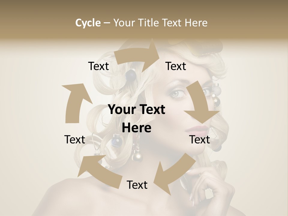 Christmas Tree Hair PowerPoint Template