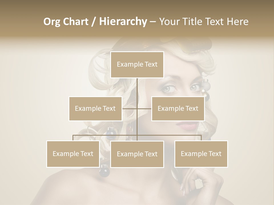 Christmas Tree Hair PowerPoint Template