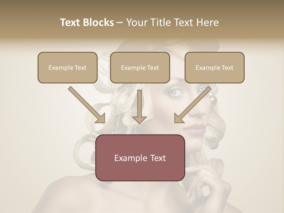 Christmas Tree Hair PowerPoint Template