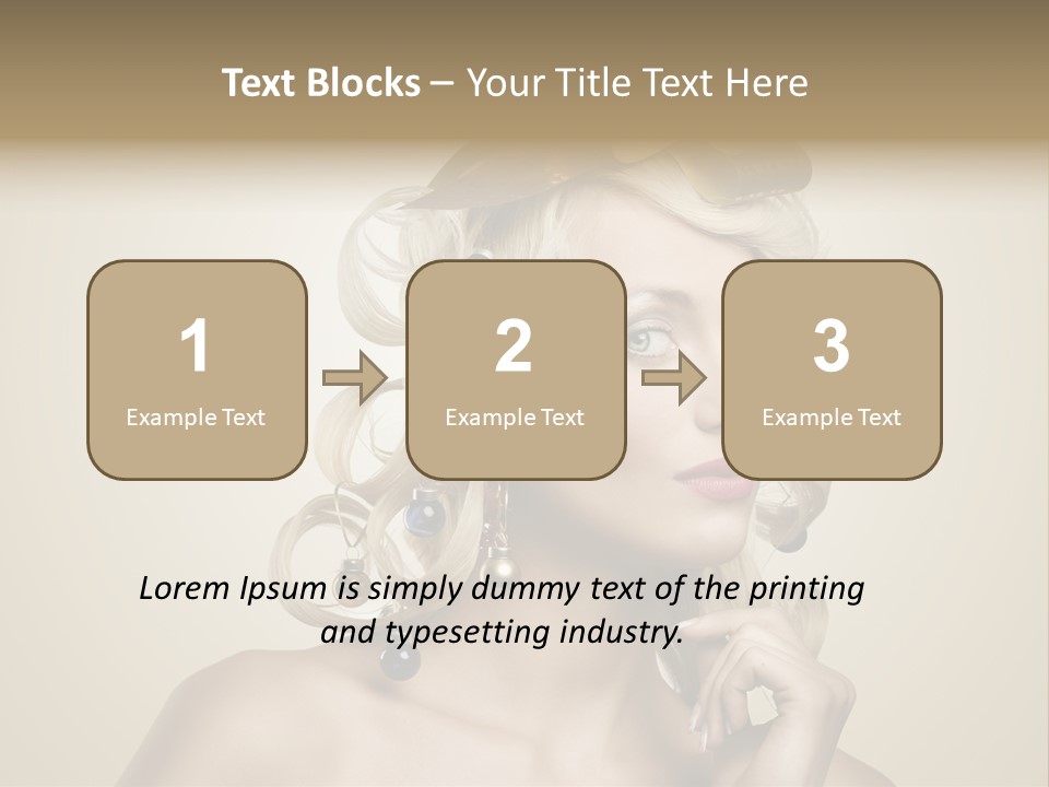 Christmas Tree Hair PowerPoint Template