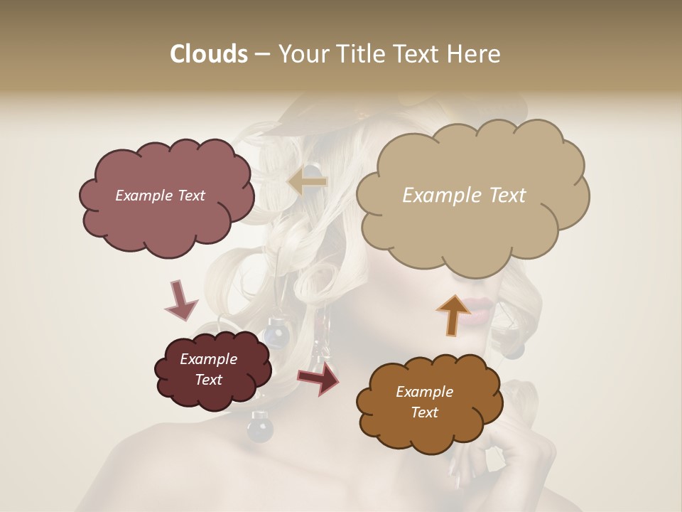Christmas Tree Hair PowerPoint Template
