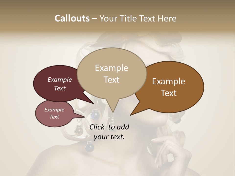 Christmas Tree Hair PowerPoint Template