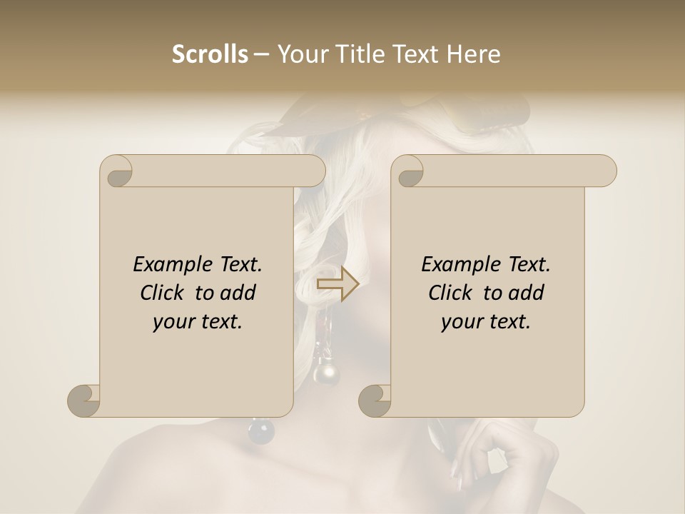 Christmas Tree Hair PowerPoint Template