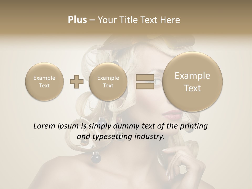 Christmas Tree Hair PowerPoint Template