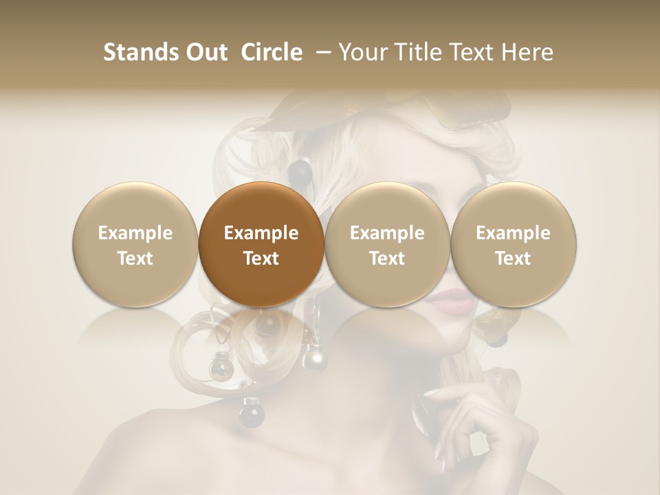 Christmas Tree Hair PowerPoint Template