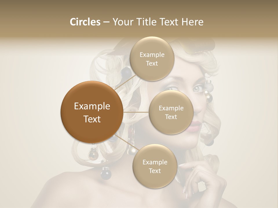 Christmas Tree Hair PowerPoint Template