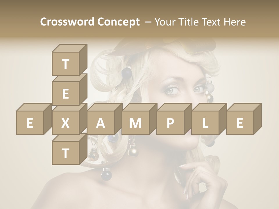 Christmas Tree Hair PowerPoint Template