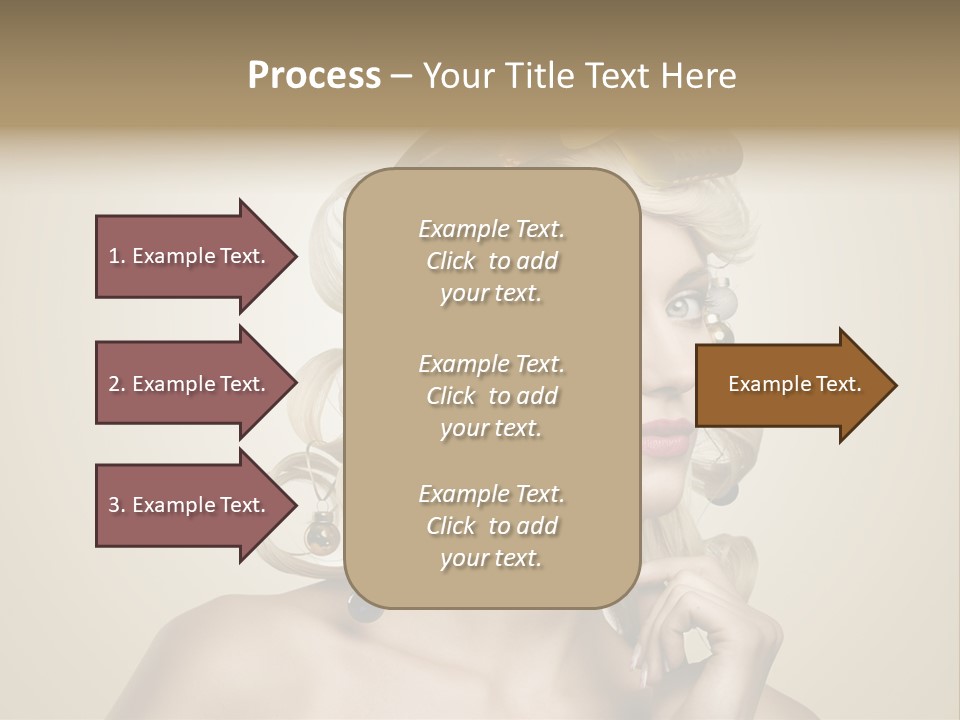 Christmas Tree Hair PowerPoint Template