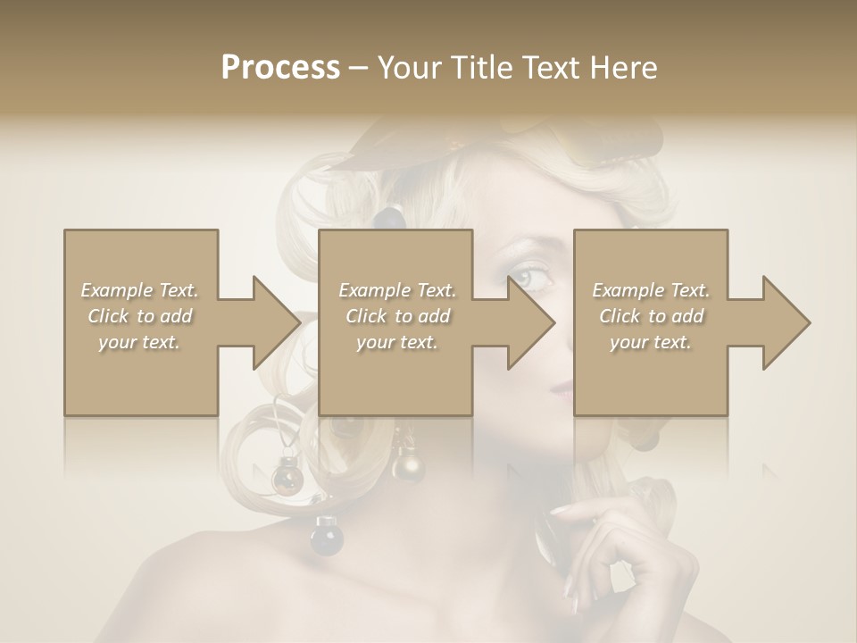 Christmas Tree Hair PowerPoint Template