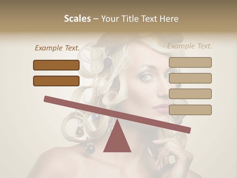 Christmas Tree Hair PowerPoint Template