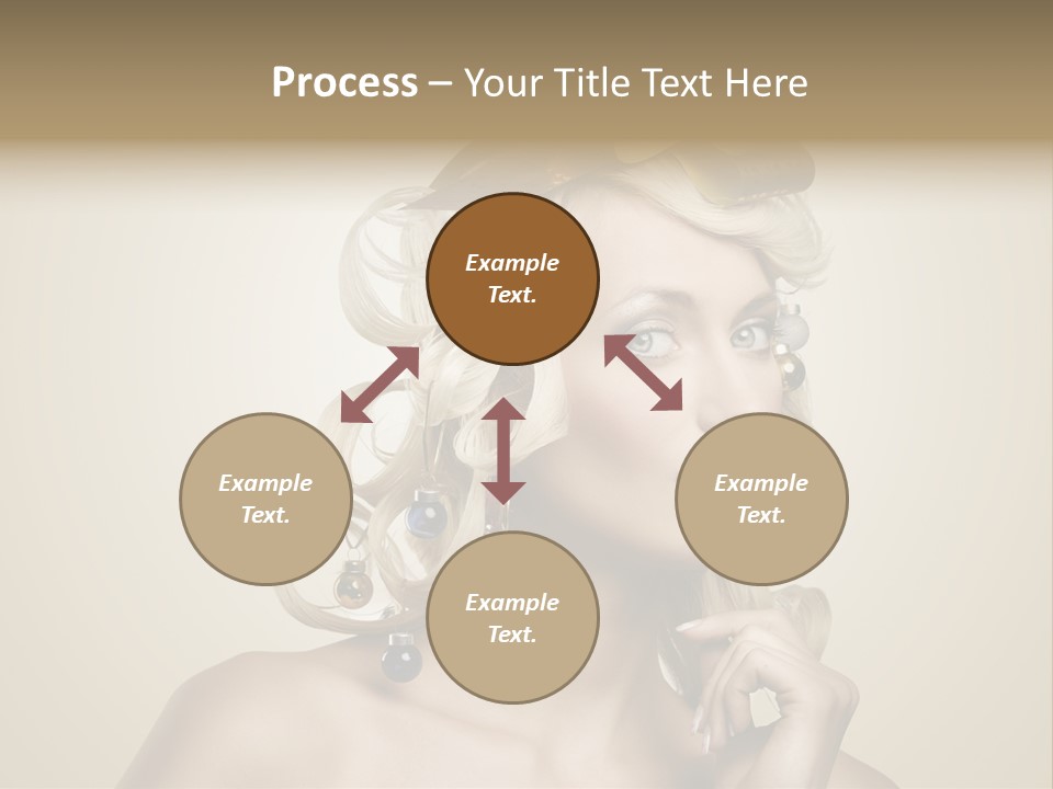 Christmas Tree Hair PowerPoint Template