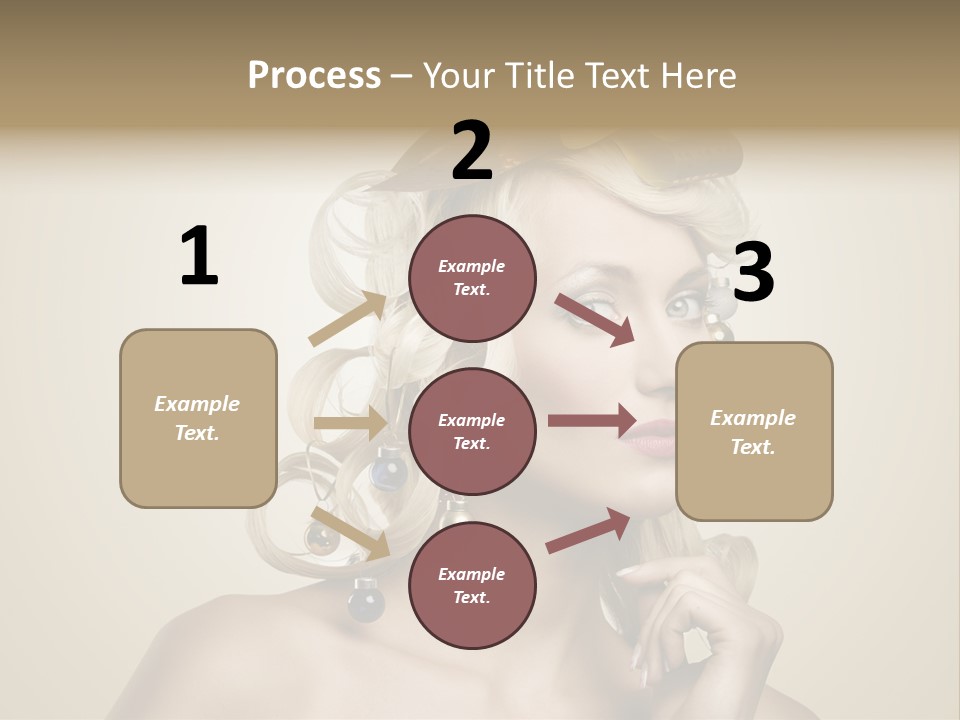 Christmas Tree Hair PowerPoint Template