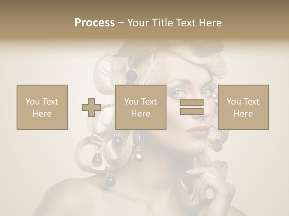 Christmas Tree Hair PowerPoint Template