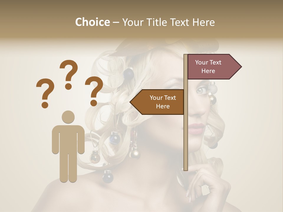 Christmas Tree Hair PowerPoint Template