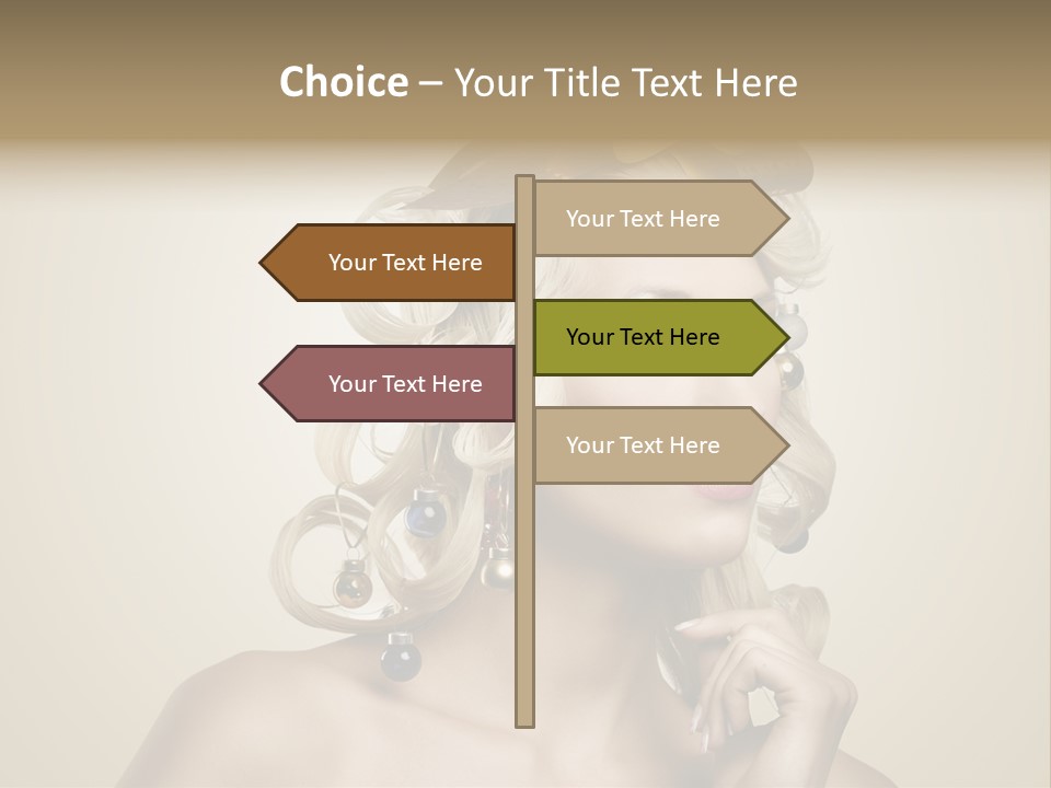 Christmas Tree Hair PowerPoint Template