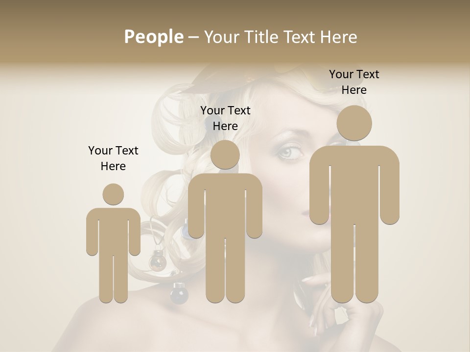 Christmas Tree Hair PowerPoint Template