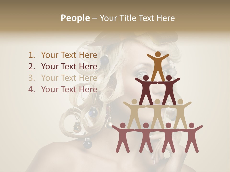 Christmas Tree Hair PowerPoint Template