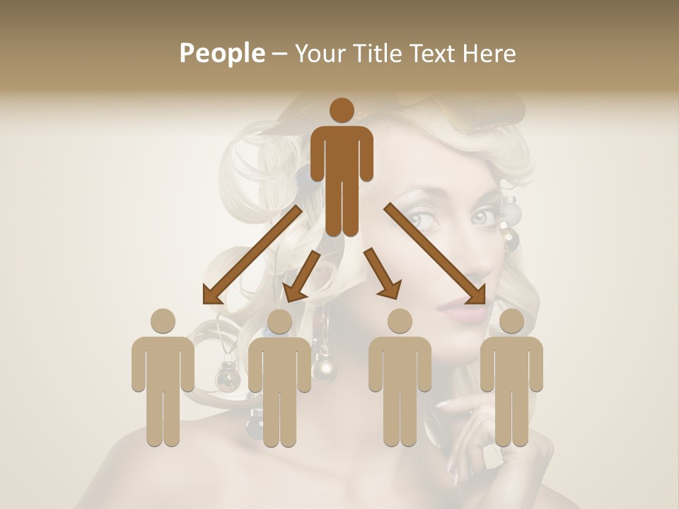 Christmas Tree Hair PowerPoint Template