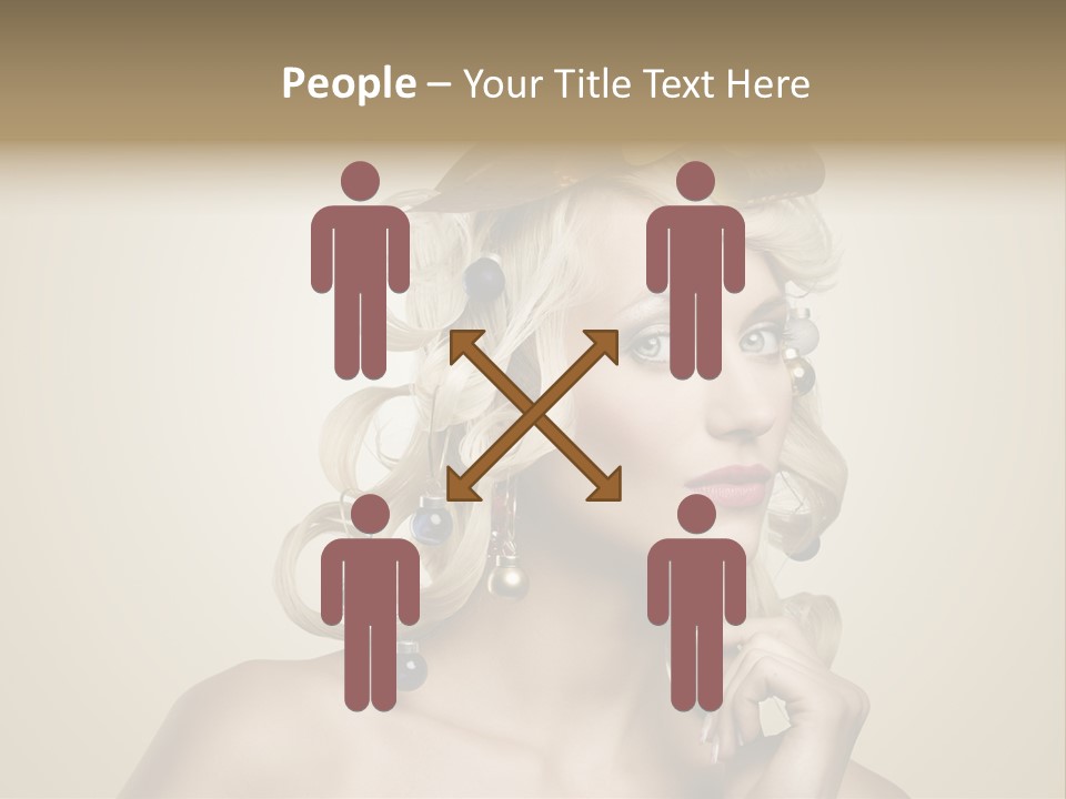 Christmas Tree Hair PowerPoint Template