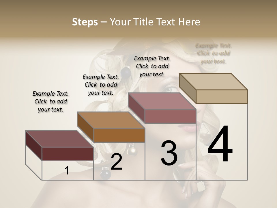 Christmas Tree Hair PowerPoint Template