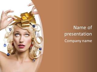 Holiday Hair Styles PowerPoint Template