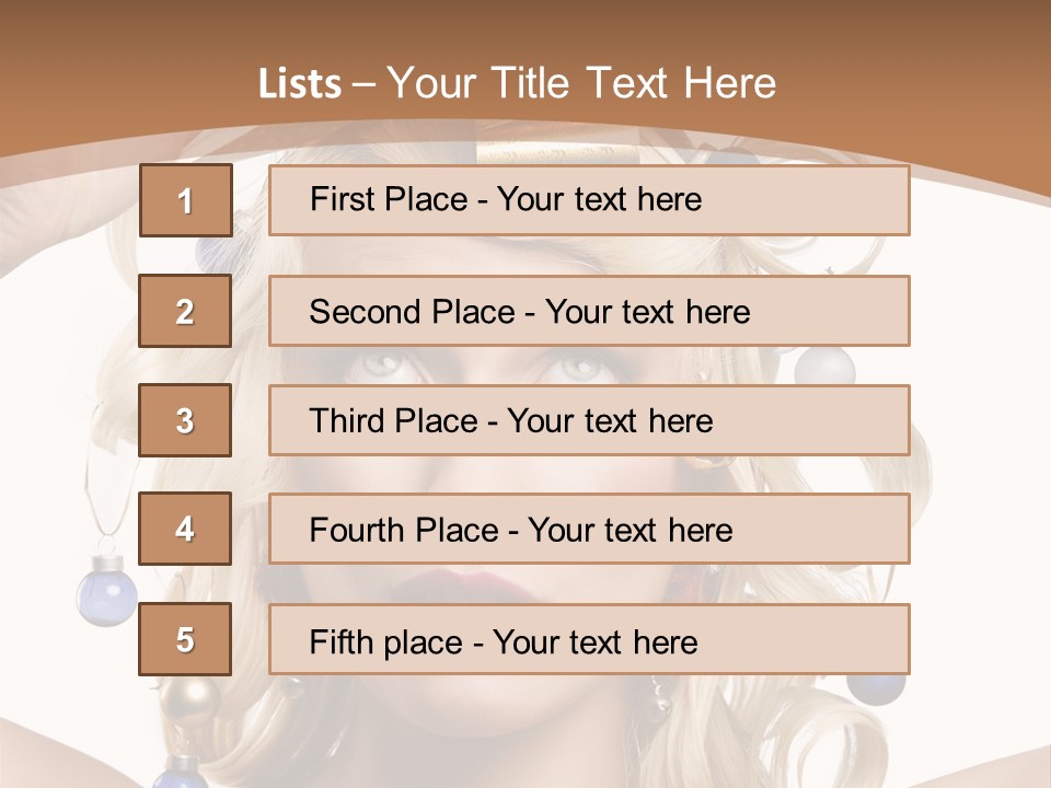 Holiday Hair Styles PowerPoint Template