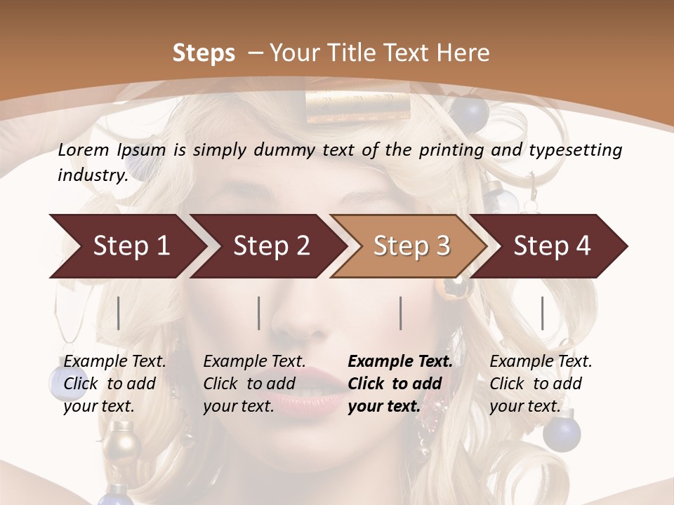 Holiday Hair Styles PowerPoint Template