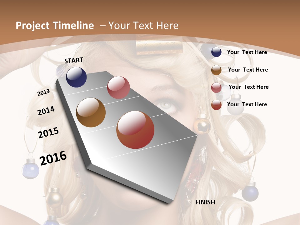Holiday Hair Styles PowerPoint Template