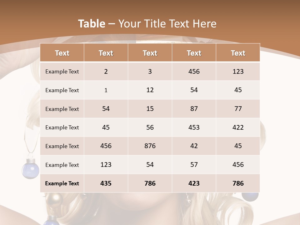 Holiday Hair Styles PowerPoint Template