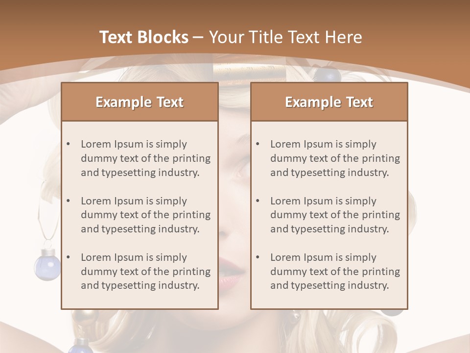 Holiday Hair Styles PowerPoint Template