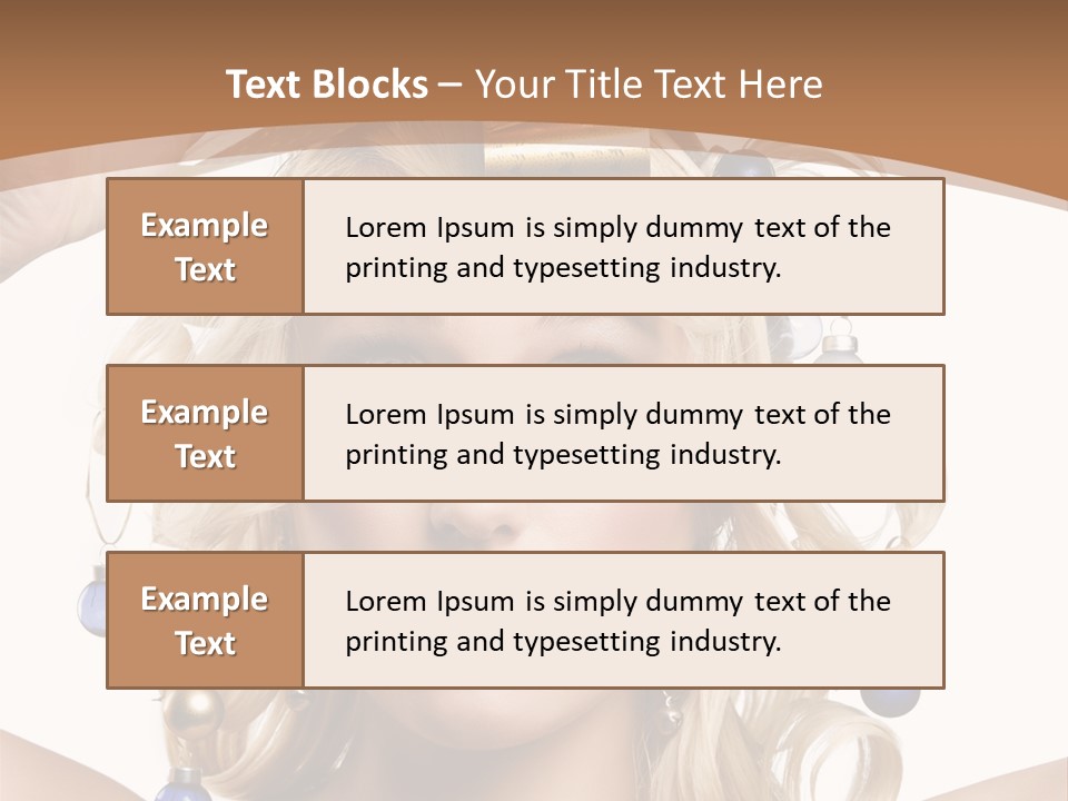 Holiday Hair Styles PowerPoint Template