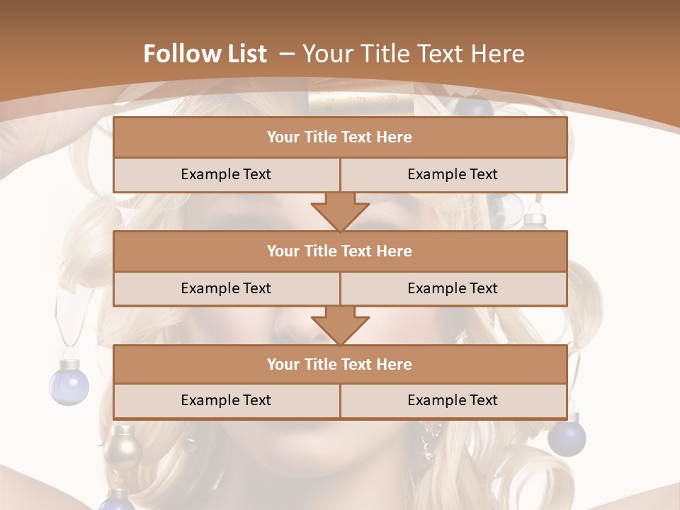 Holiday Hair Styles PowerPoint Template