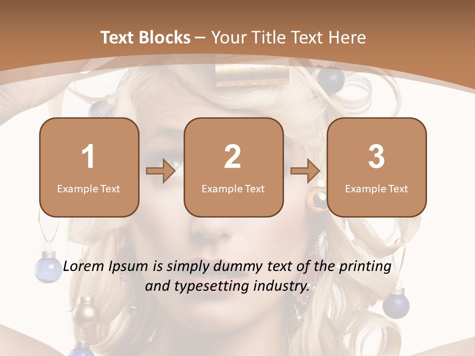 Holiday Hair Styles PowerPoint Template