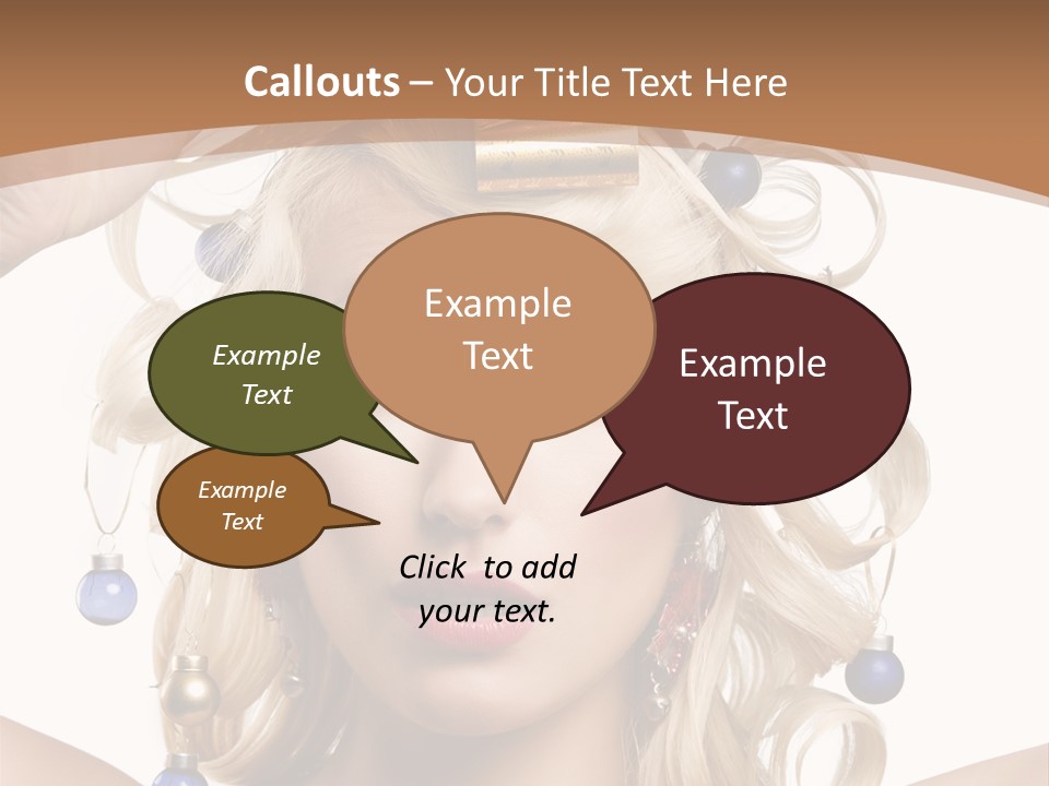 Holiday Hair Styles PowerPoint Template