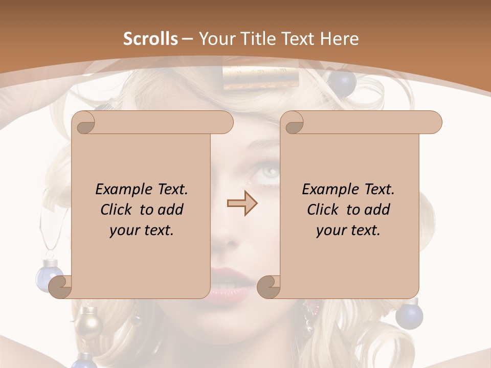 Holiday Hair Styles PowerPoint Template