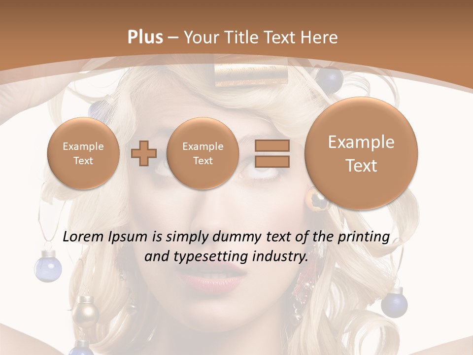 Holiday Hair Styles PowerPoint Template