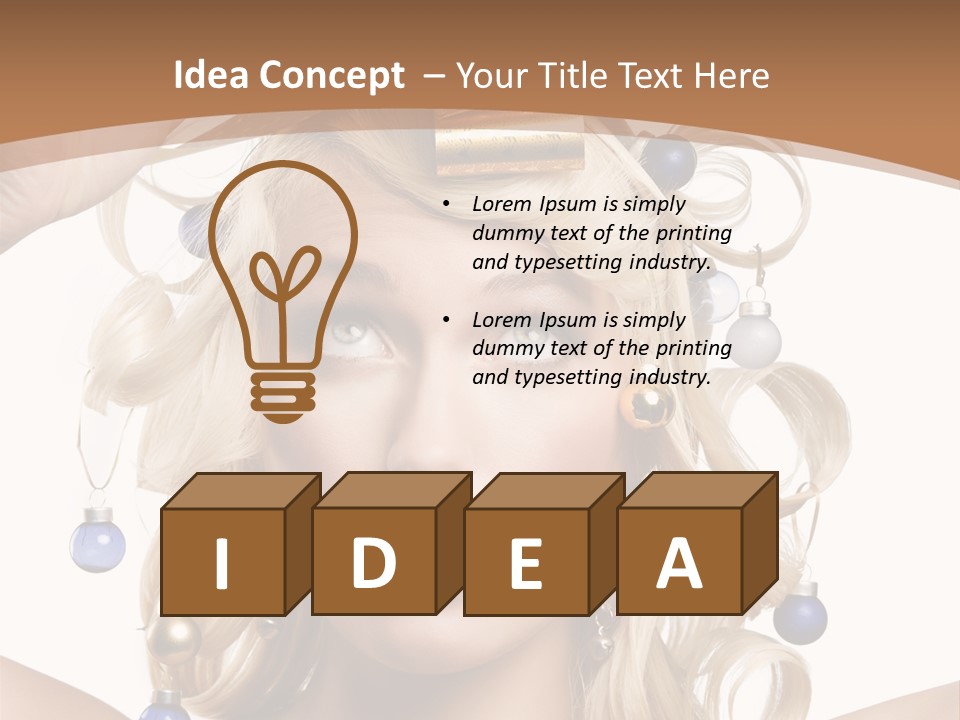 Holiday Hair Styles PowerPoint Template